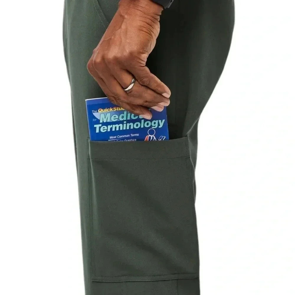 NEW Figs Axim Cargo Scrub Healthcare Uniform Drawstring Waist Pants Size S Tall